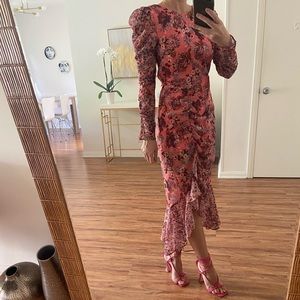 Floral long sleeve dress size XS